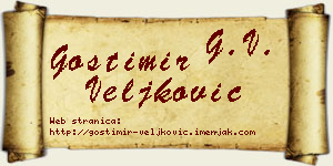 Gostimir Veljković vizit kartica
